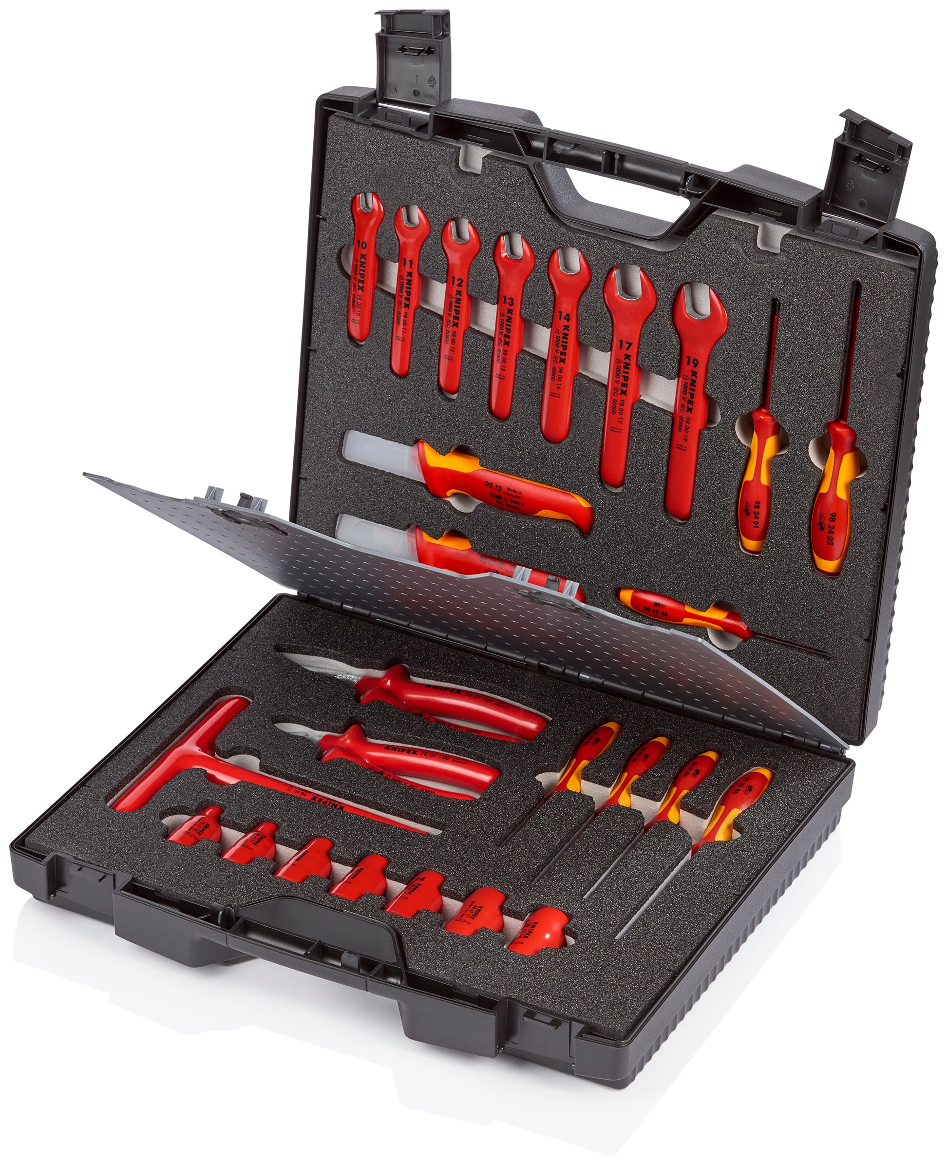 Knipex 98 99 12 26 Pc Standard Tool Kit, 1000V Insulated - KNIPEX Tools