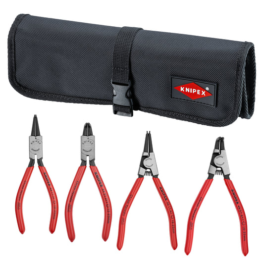 Knipex 9K 00 19 52 US 4 Pc Circlip Set In Pouch Straight & 90 Degree - KNIPEX Tools