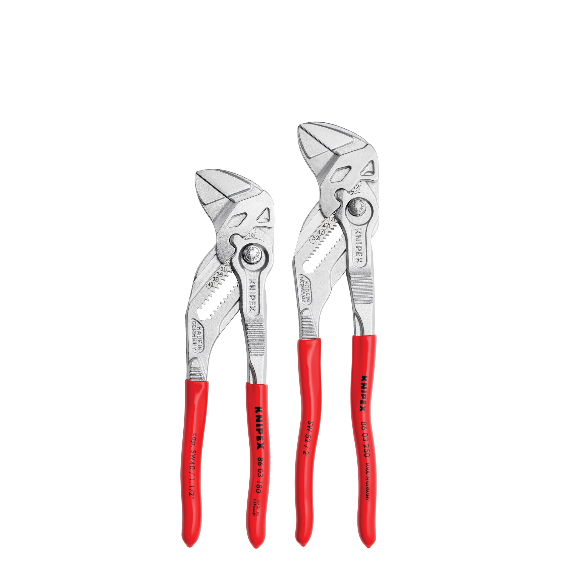 Knipex 9K 00 80 109 US 2 Pc Pliers Wrench Set With Keeper Pouch (86 03 180, 86 03 250 & 9K 00 90 12 US) - image 2