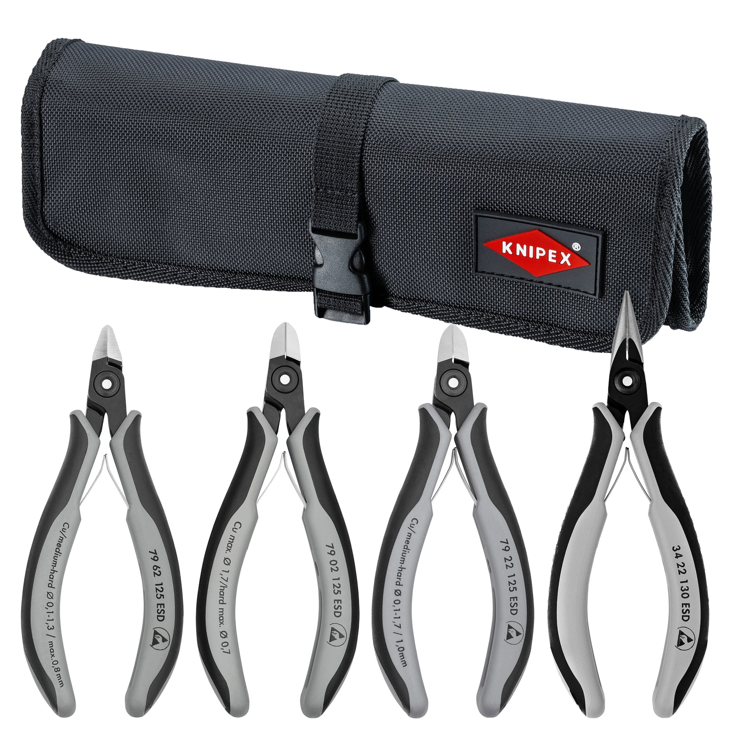 Knipex 9K 00 80 10 US 4 Pc Electronic Pliers Set - KNIPEX Tools