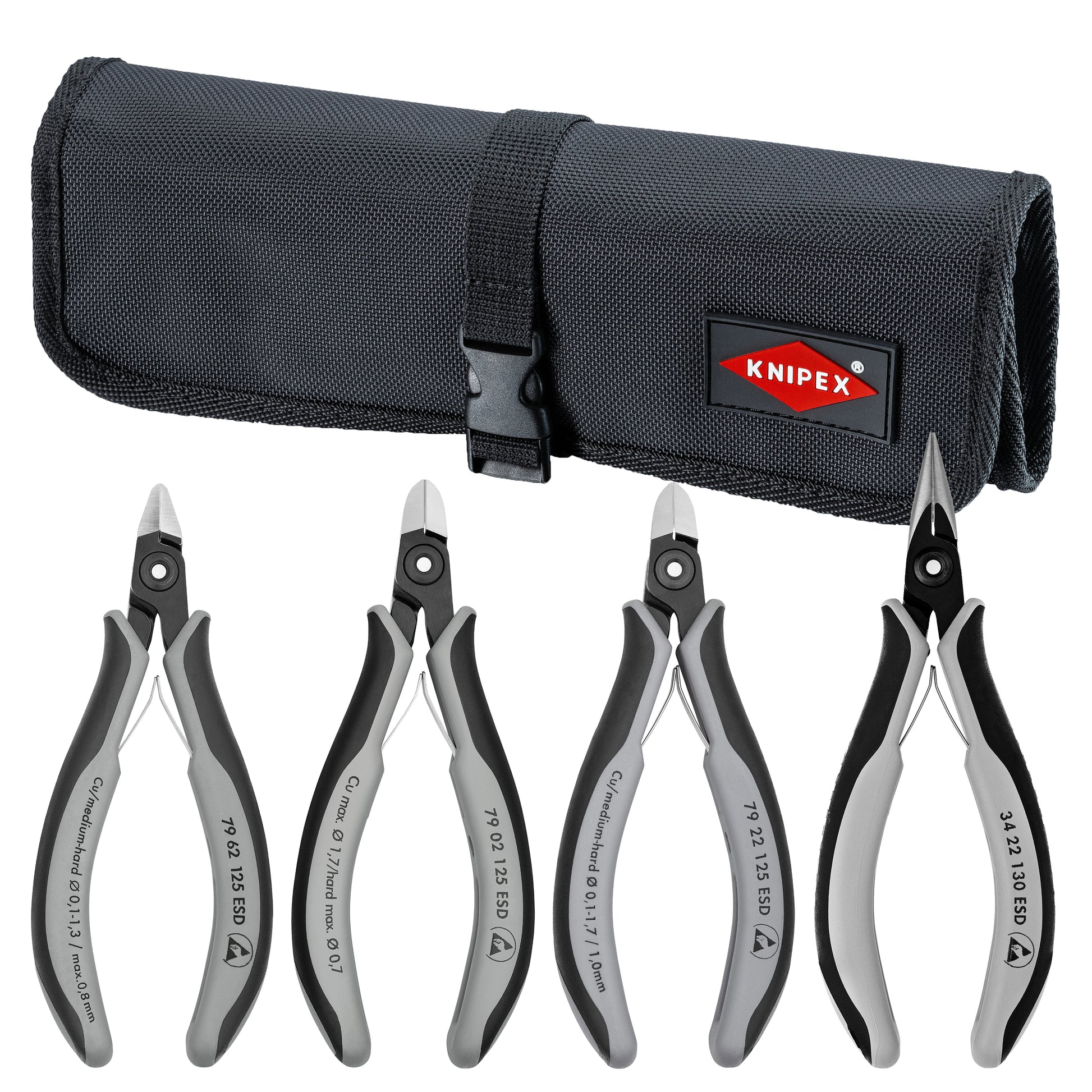 Knipex 9K 00 80 10 US 4 Pc Electronic Pliers Set - KNIPEX Tools