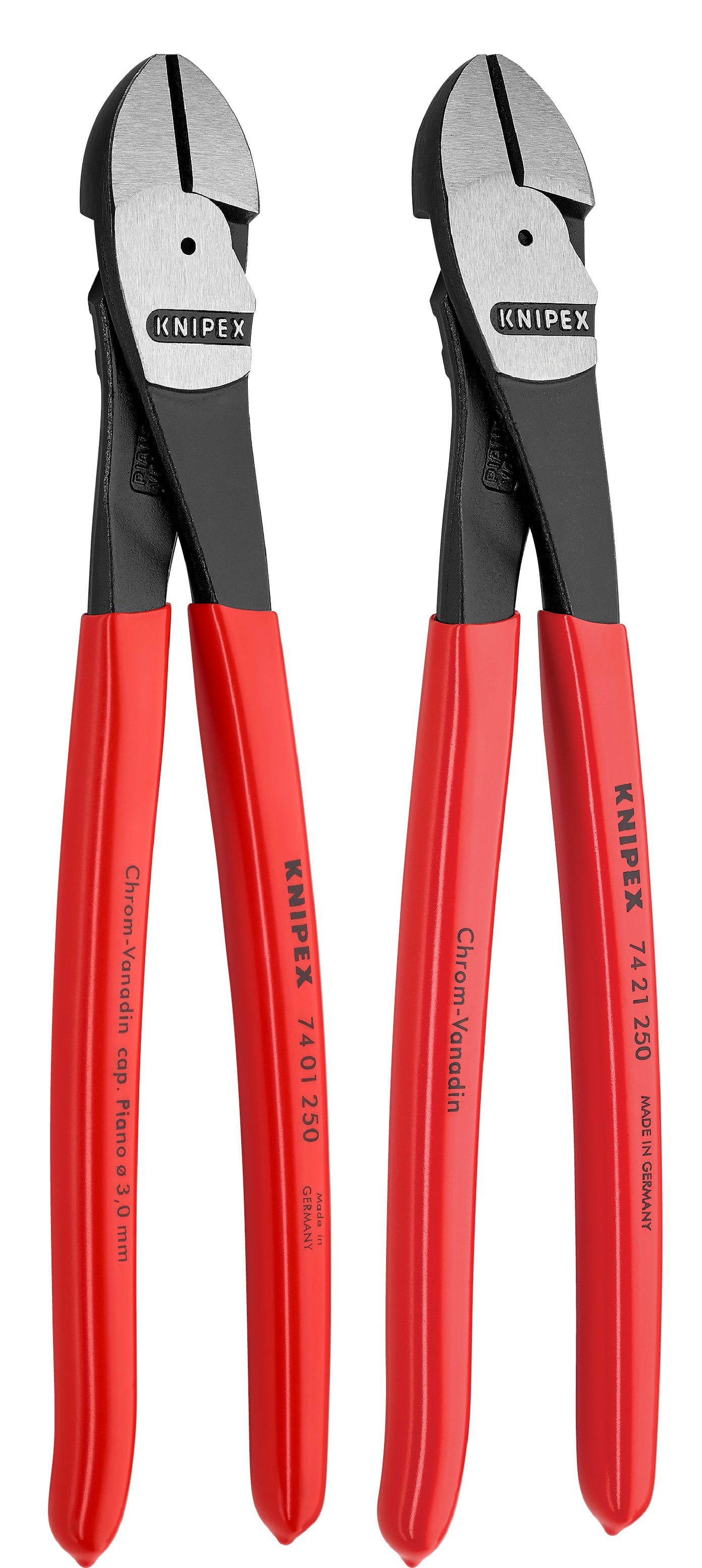 Knipex 9K 00 80 129 US 2 Pc 10" Diagonal Cutter Set - image 2