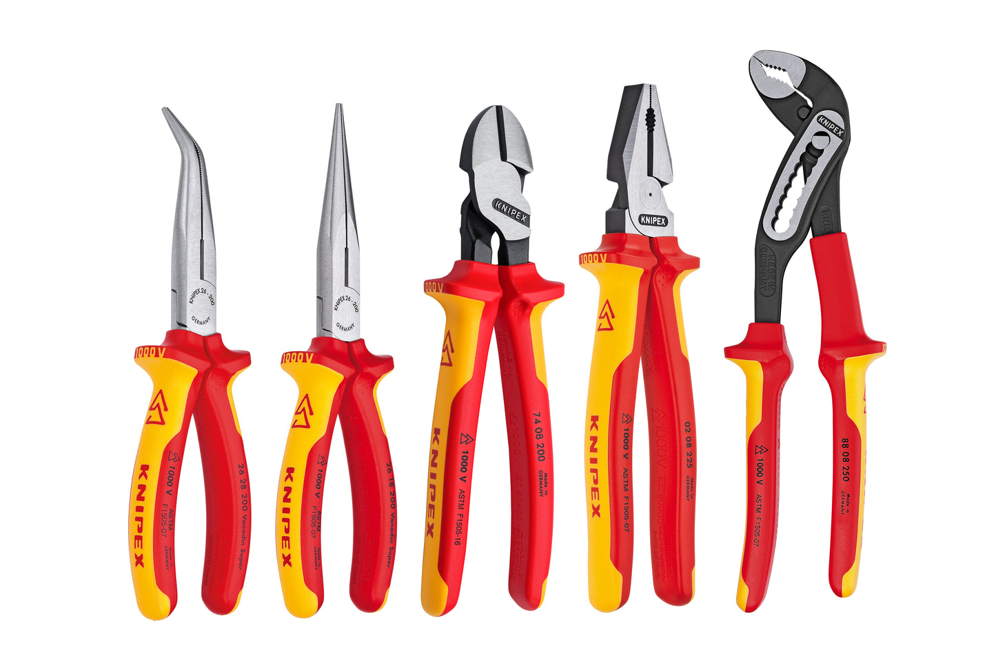 Knipex 9K 00 80 142 US 5 Pc 1000V Insulated Pliers Set - KNIPEX Tools