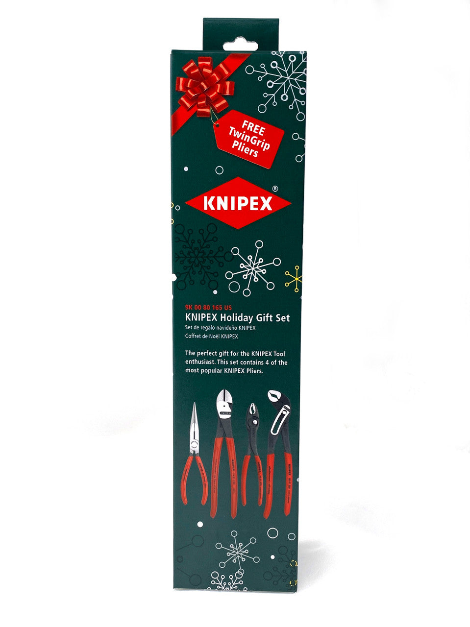 Knipex 9K 00 80 165 US Christmas Promo Set with FREE TwinGrip!