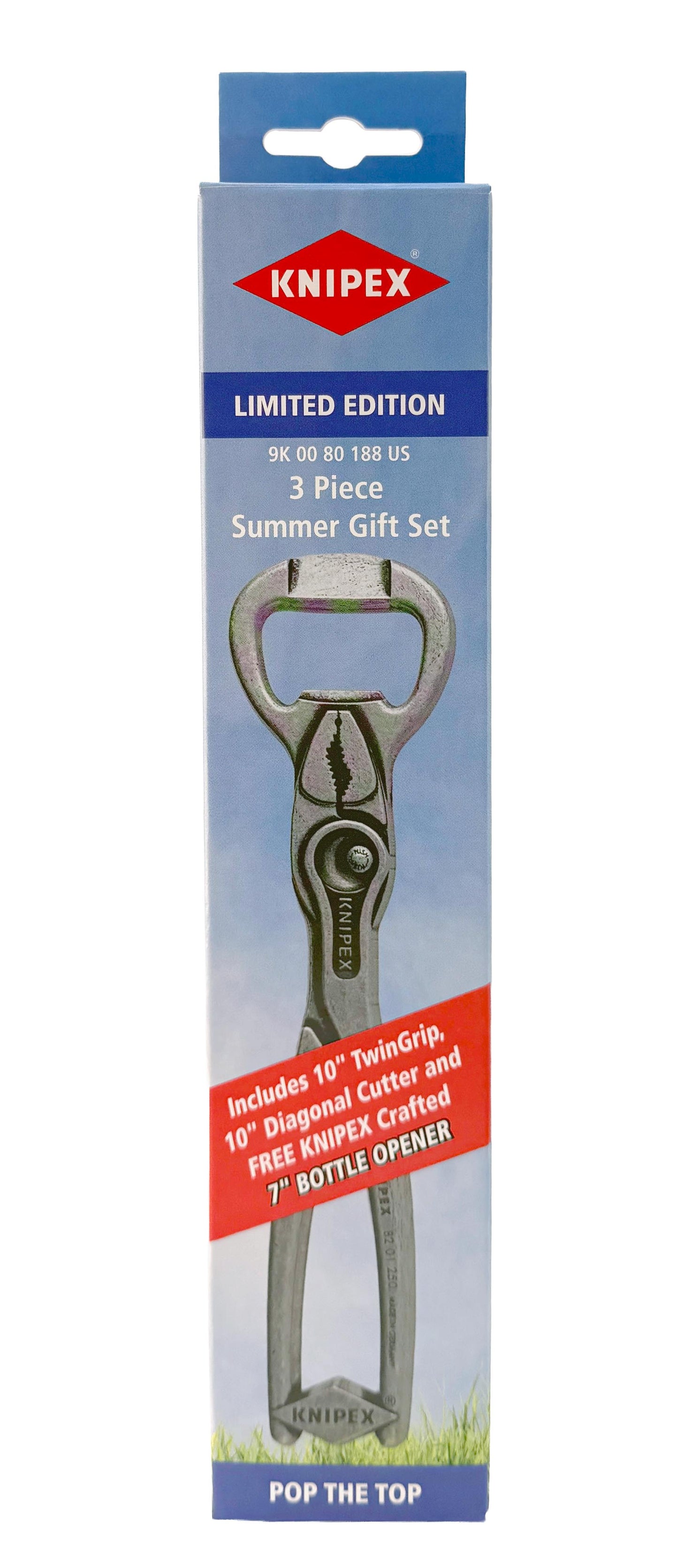 Knipex 9K 00 80 188 US 3 Pc Summer Gift Set with Free 7" Bottle Opener - image 4