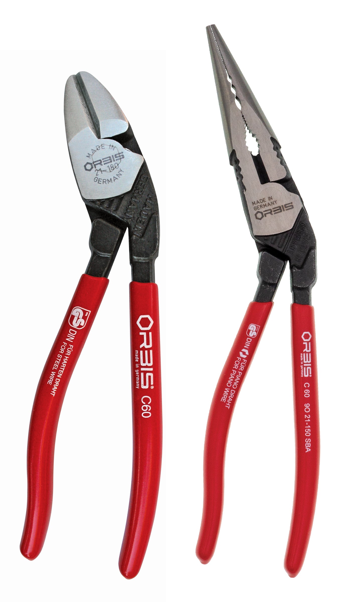 Knipex 9K 00 80 97 US 2 Pc Angled Pliers Set (9O 21 150 and 9O 21 180) - KNIPEX Tools