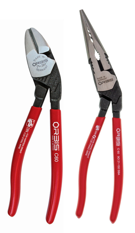 Knipex 9K 00 80 97 US 2 Pc Angled Pliers Set (9O 21 150 and 9O 21 180) - KNIPEX Tools
