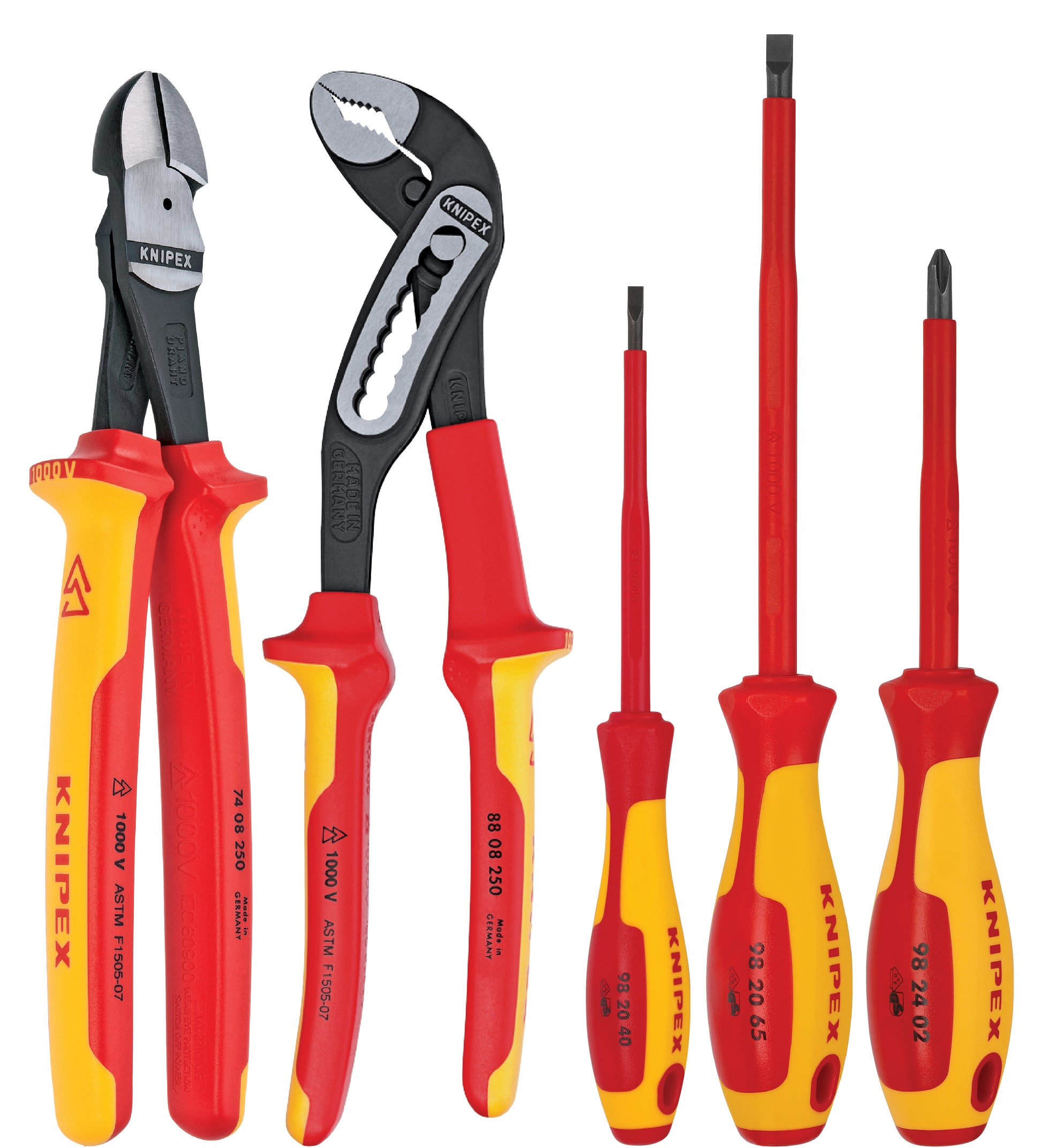Knipex 9K 98 98 20 US 5 Pc Automotive Pliers /Screwdriver Tool Set, 1000V - KNIPEX Tools