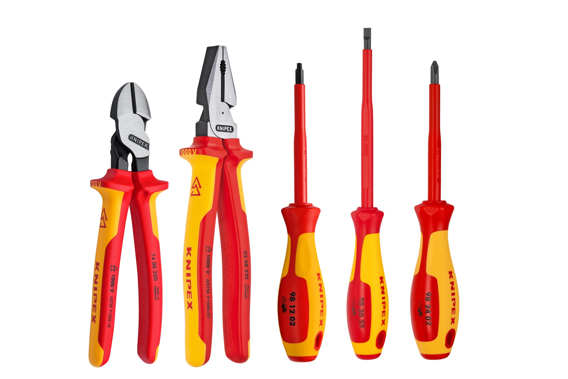 Knipex 9K 98 98 21 US 5 Pc Pliers/Screwdriver Tool Set, 1000V Insulated - KNIPEX Tools