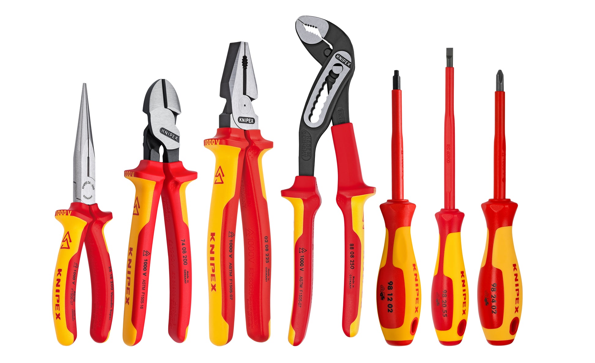 Knipex 9K 98 98 25 US 7 Pc Pliers/Screwdriver Tool Set, 1000V, Nylon Pouch - KNIPEX Tools