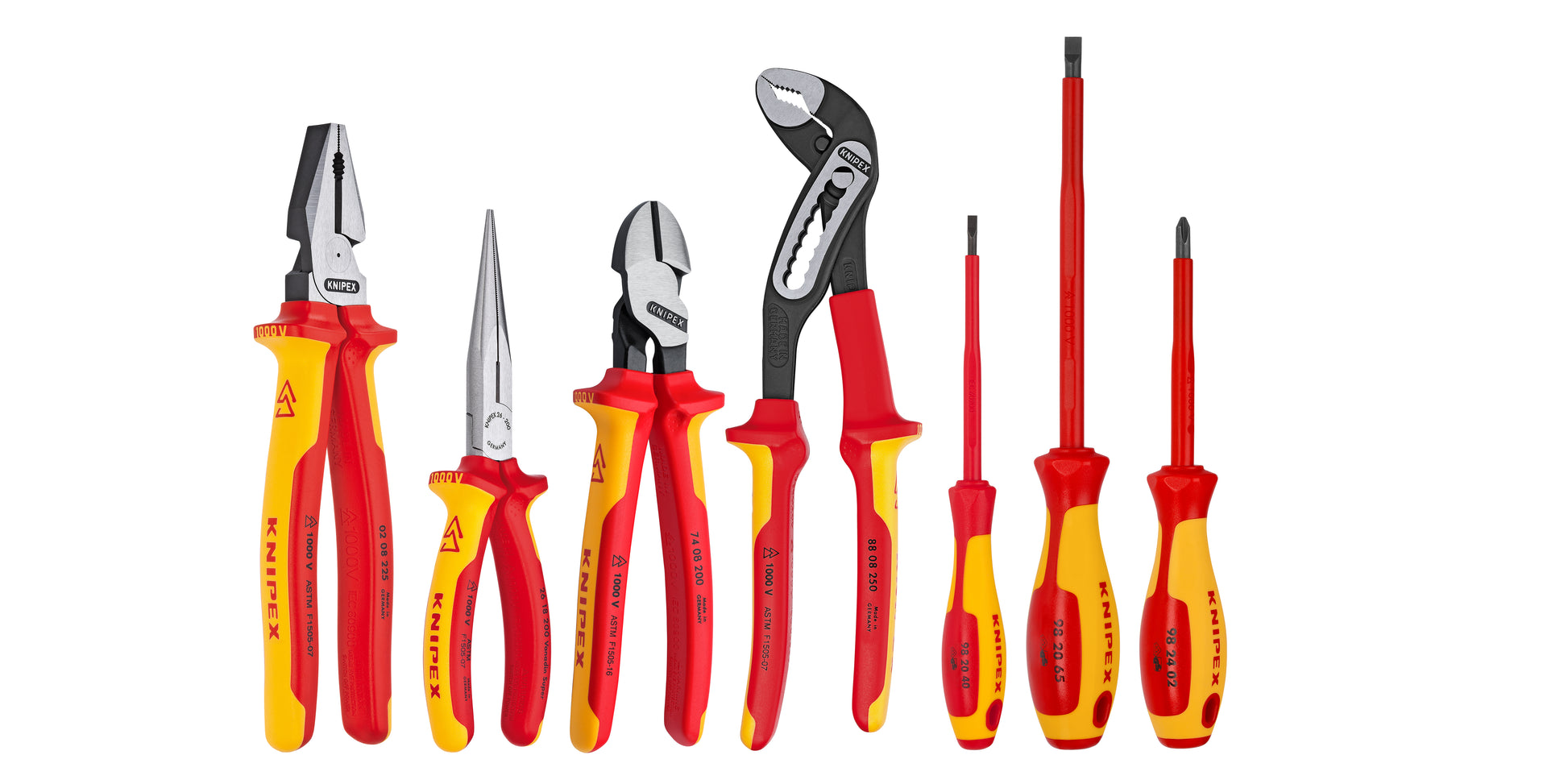 Knipex 9K 98 98 27 US 7 Pc Pliers/Screwdriver Tool Set, 1000V, Nylon Pouch - KNIPEX Tools