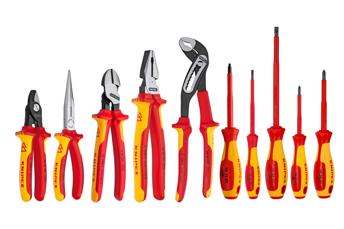 Knipex 9K 98 98 30 US 10 Pc Pliers/Screwdriver Tool Set, 1000V, Hard Case - KNIPEX Tools