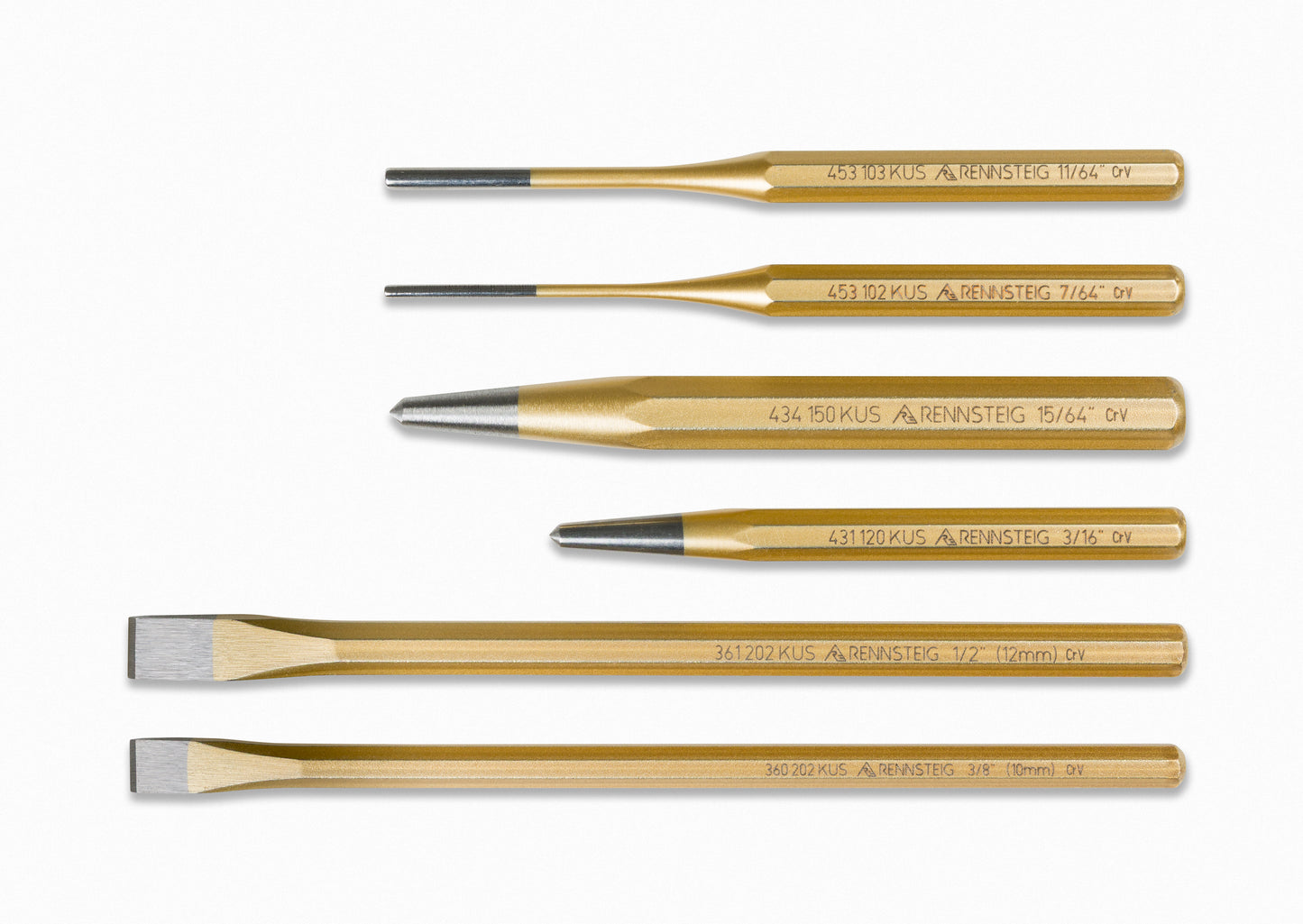 Knipex 9R 400 006 6 Pc Punch and Chisel Set - image 2