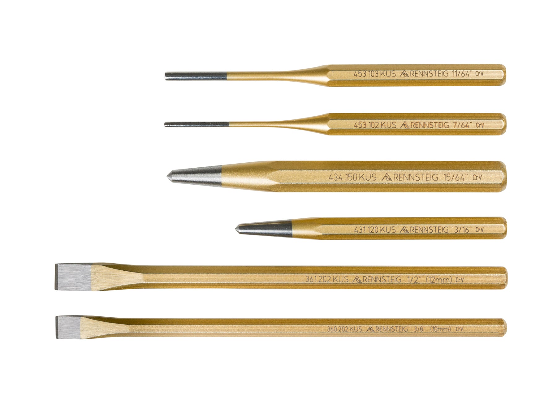 Knipex 9R 400 006 6 Pc Punch and Chisel Set - KNIPEX Tools
