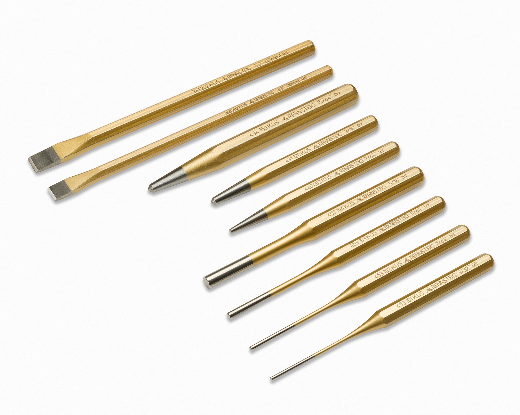 Knipex 9R 400 009 9 Pc Punch and Chisel Set - image 3