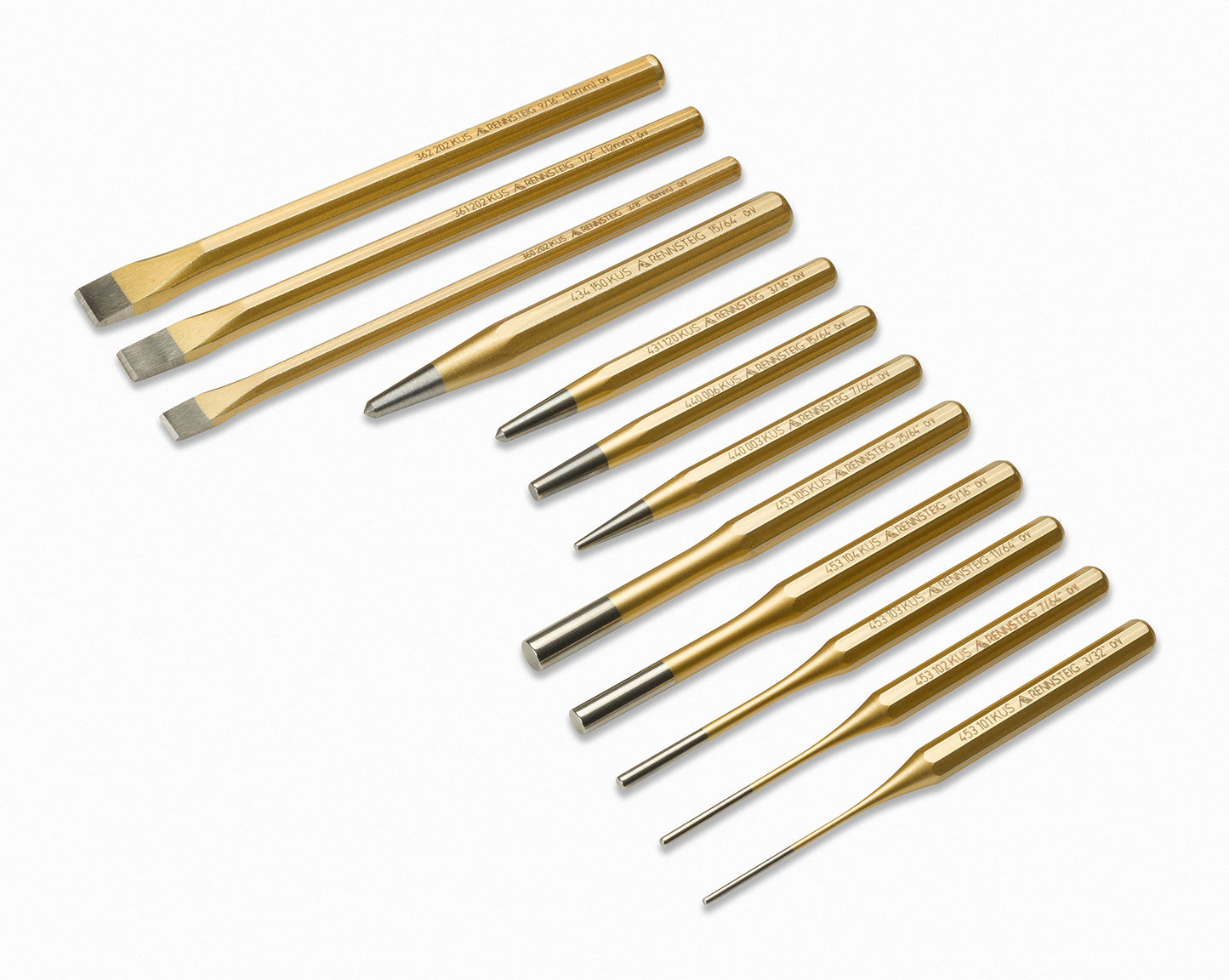 Knipex 9R 400 012 12 Pc Punch and Chisel Set - image 3