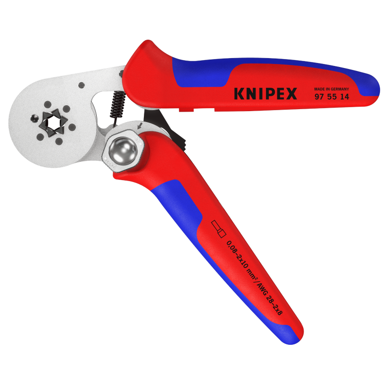 Knipex 97 55 14 Self-Adjusting Crimping Pliers for wire ferrules With lateral access