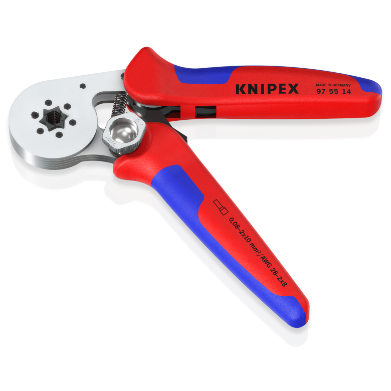 Knipex 97 55 14 Self-Adjusting Crimping Pliers for wire ferrules With lateral access