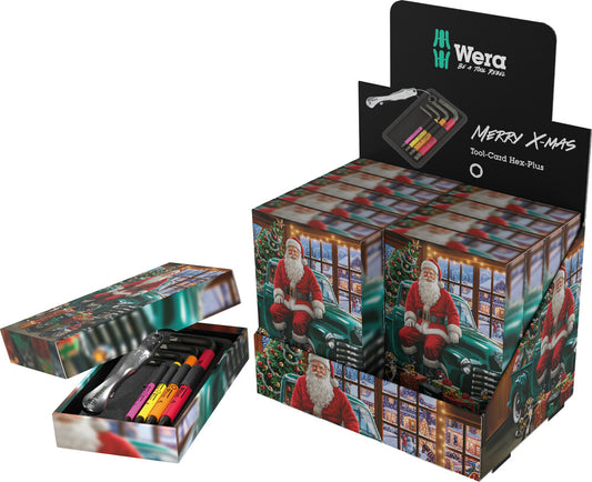 Wera 05135825001 COUNTER DISPLAY TOOL CARD HEX-PLUS CHRISTMAS 2026