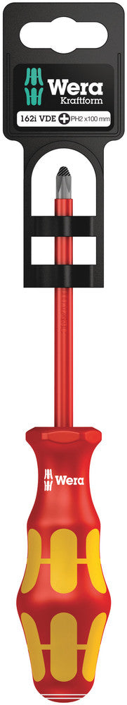 WERA 05100012001 162I PH 2 X 100 MM HANG-TAG VDE-INSULATED SCREWDRIVER