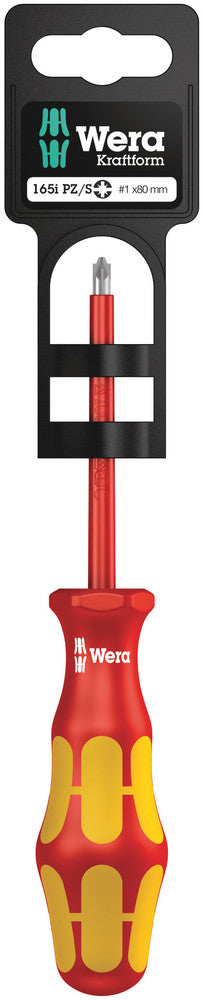 WERA 05100021001 165I PZ/S # 1 X 80 MM HANG-TAG VDE-INSULATED SCREWDRIVER