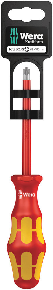WERA 05100022001 165I PZ/S # 2 X 100 MM HANG-TAG VDE-INSULATED SCREWDRIVER