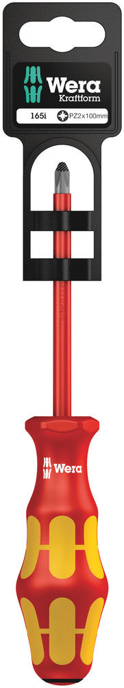 WERA 05100016001 165I PZ 2 X 100 MM HANG-TAG VDE-INSULATED SCREWDRIVER