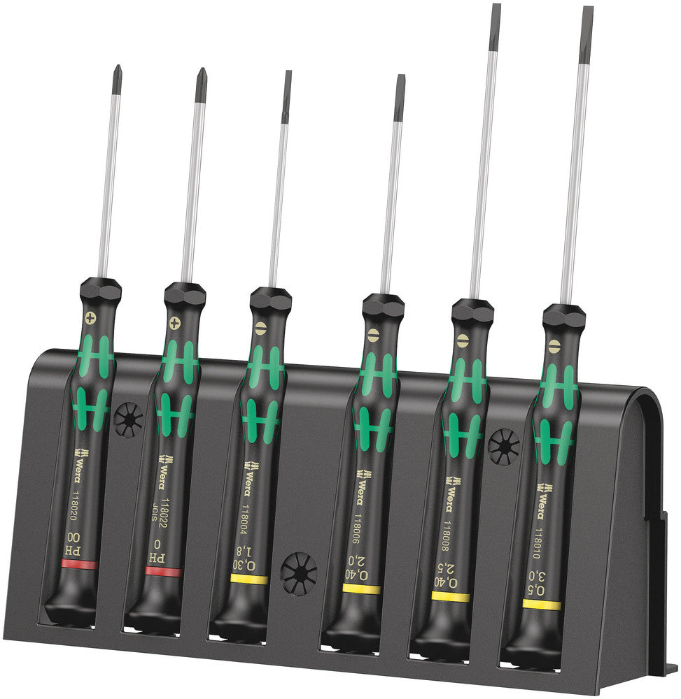 WERA 05118150001 2035/6 A RACK SCREWDRIVER SET