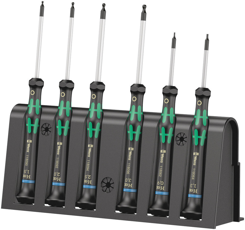 WERA 05118156001 2052/6 RACK SCREWDRIVER SET