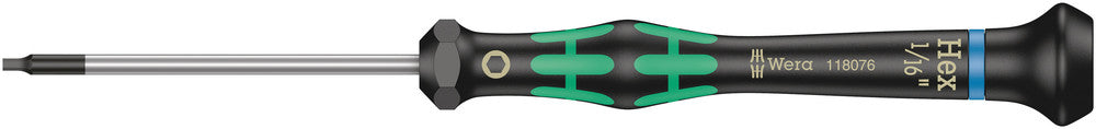 WERA 05118076001 2054 1/16" X 60 MM S/DRIVER FOR HEX SCREWS