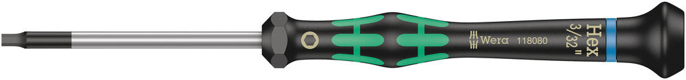 WERA 05118080001 2054 3/32" X 60 MM S/DRIVER FOR HEX SCREWS