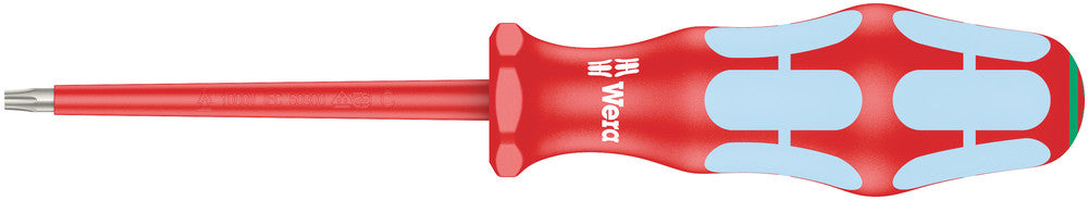 WERA 05022763001 3167 I TORX 15 X 80 MM VDE INSULATED SCREWDRIVER FOR TXSCREWS, STAINLESS