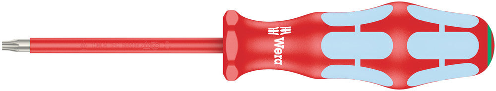 WERA 05022764001 3167 I TORX 20 X 80 MM VDE INSULATED SCREWDRIVER FOR TXSCREWS, STAINLESS