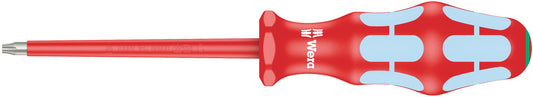 WERA 05022765001 3167 I TORX 25 X 100 MM VDE INSULATED SCREWDRIVER FOR TXSCREWS, STAINLESS
