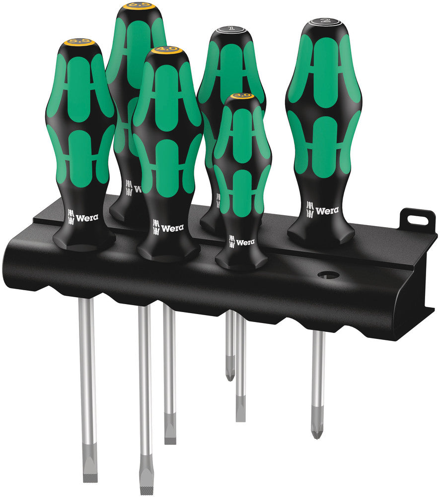 WERA 05105656001 334/355/6 RACK SCREWDRIVER SET 6 PCS.