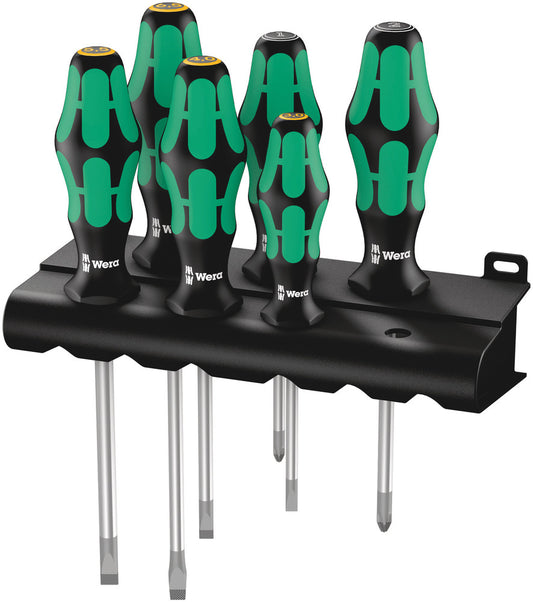 WERA 05105656001 334/355/6 RACK SCREWDRIVER SET 6 PCS.