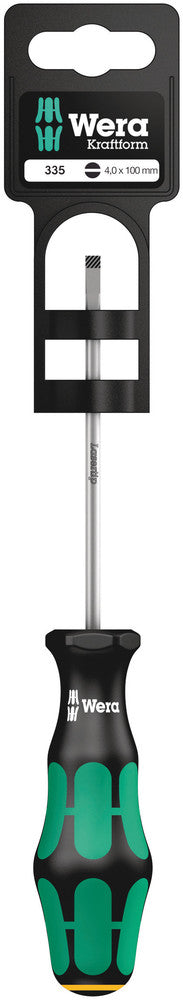 WERA 05100043001 335   0.8 X 4.0 X 100 MM HANG-TAG S/DRIVER FOR SLOTTED SCREWS