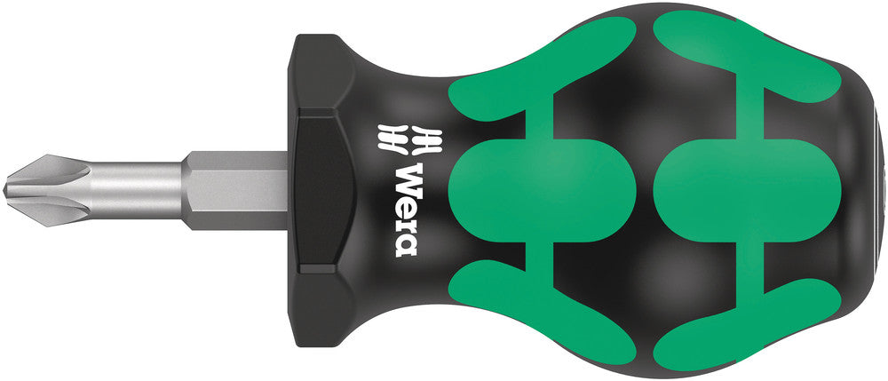 WERA 05008854001 355 STUBBY PZ 2 X 79 MM STUBBY SCREWDRIVER FOR POZIDRIV SCREWS