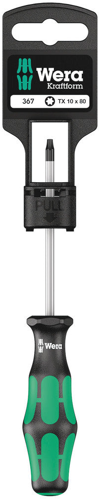 WERA 05100060001 367 TX 10 X 80 MM HANG-TAG TORX DRIVER