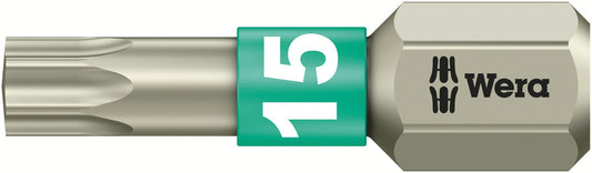 WERA 05071033001 3867/1 TS TX 15 X 25 MM BITS FOR TORX SOCKET SCREWS
