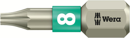 WERA 05071030001 3867/1 TS TX 8 X 25 MM BITS FOR TORX SOCKET SCREWS
