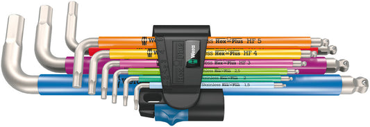 WERA 05022699001 3950/9 HEX-PLUS MULTICOLOUR HF STAINLESS 1