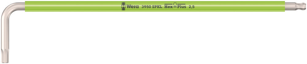 WERA 05022662001 3950 SPKL MULTICOLOUR L-KEY, METRIC, STAINLESS 2.5MM * MUST BE ORDERED IN BOX QTY OF 10