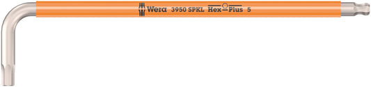 WERA 05022665001 3950 SPKL MULTICOLOUR L-KEY, METRIC, STAINLESS 5.0MM * MUST BE ORDERED IN BOX QTY OF 10