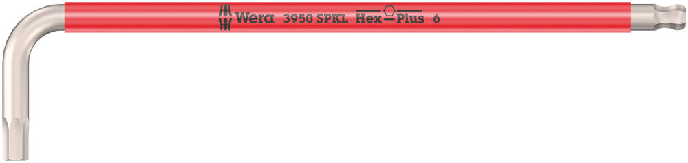 WERA 05022666001 3950 SPKL MULTICOLOUR L-KEY, METRIC, STAINLESS 6.0MM * MUST BE ORDERED IN BOX QTY OF 10