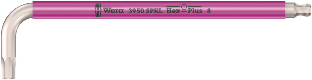 WERA 05022667001 3950 SPKL MULTICOLOUR L-KEY, METRIC, STAINLESS 8.0MM * MUST BE ORDERED IN BOX QTY OF 10