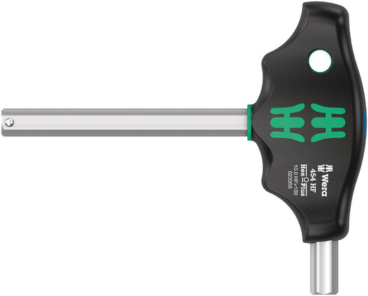 WERA 05023354001 454 HEX-PLUS HF 10 X 100 MM T-HANDLE HEX DRIVER WITH HOLDING FUNCTION