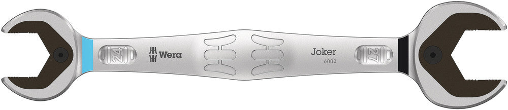 WERA 05020262001 6002 JOKER DOUBLE OPEN END WRENCH; 24 + 27MM