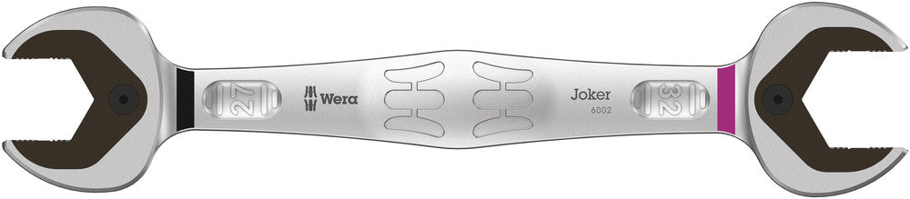 WERA 05020263001 6002 JOKER DOUBLE OPEN END WRENCH; 27 + 32MM