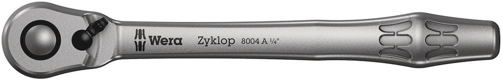 WERA 05004004001 8004 A ZYKLOP METAL RATCHET 1/4 FULL METAL RATCHET WITH SWITCH LEVER